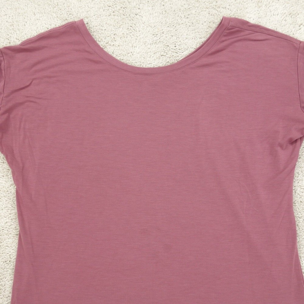 Columbia Shirt Women's Small Purple Mauve 3/4 Sleeve Stretch Pullover Outdoor - Picture 2 of 8
